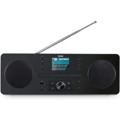 Hama DR1560CBT - Radio med Bluetooth, CD, DAB+ - Svart Hama DR1560CBT - Radio med Bluetooth, CD, DAB+ - Svart