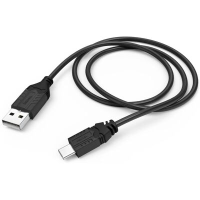 Kabel USB Hama - 0,75m Czarny - USB 2.0 do PS5 Kabel USB Hama - 0,75m Czarny - USB 2.0 do PS5
