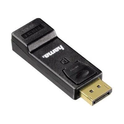 Hama Kompakt-Adapter DisplayPort auf HDMI - Schwarz Hama Kompakt-Adapter DisplayPort auf HDMI - Schwarz