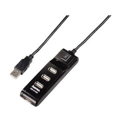 Hama Hub USB 00054590 - 4 Porty, Czarny Hama Hub USB 00054590 - 4 Porty, Czarny