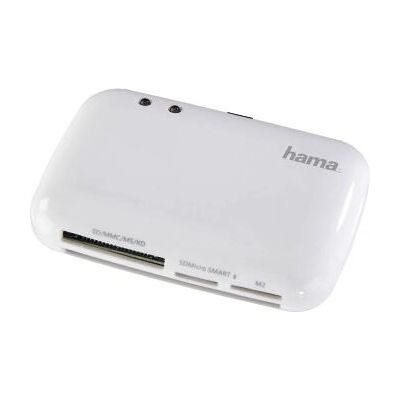 Hama 54835 Kartenleser - USB 2.0, unterstützt SD, MicroSD, M2, Weiß Hama 54835 Kartenleser - USB 2.0, unterstützt SD, MicroSD, M2, Weiß