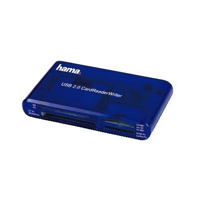 Hama 35-in-1 USB Kartenlesegerät - Blau Hama 35-in-1 USB Kartenlesegerät - Blau