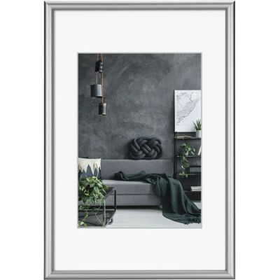 Cadre photo argenté Hama - 22x31 cm - Élégant mural - Publicité Cadre photo argenté Hama - 22x31 cm - Élégant mural - Publicité