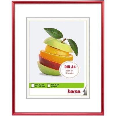 Hama Sevilla 2,75x4 Zoll Rechteckiger Kunststoffrahmen - Rot, Transparent Hama Sevilla 2,75x4 Zoll Rechteckiger Kunststoffrahmen - Rot, Transparent