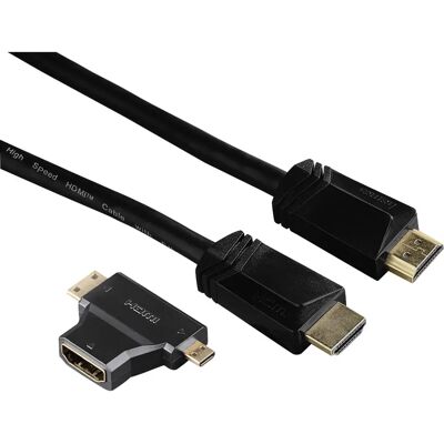 Hama 74242 High Speed HDMI-kabel - 1,5m, Svart Hama 74242 High Speed HDMI-kabel - 1,5m, Svart