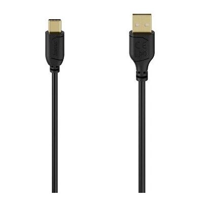Hama USB-kábel - 0,75m - USB A a USB C - Fekete Hama USB-kábel - 0,75m - USB A a USB C - Fekete