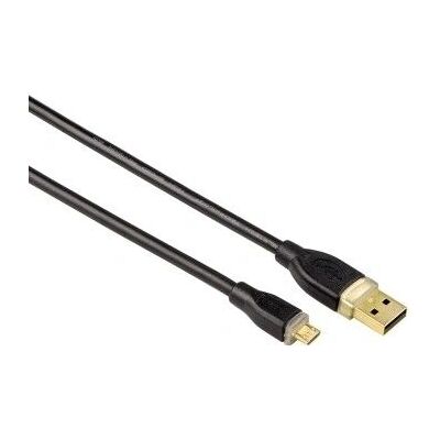 Kabel USB Hama - 1,8 m - Czarny - USB A - Micro USB Kabel USB Hama - 1,8 m - Czarny - USB A - Micro USB