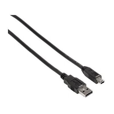 Hama USB 2.0 Kaapeli - 1,8m, Musta, Mini-B to A Hama USB 2.0 Kaapeli - 1,8m, Musta, Mini-B to A