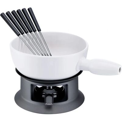 Schulte-Ufer - Ensemble de Fondue au Fromage en Céramique - Blanc Schulte-Ufer - Ensemble de Fondue au Fromage en Céramique - Blanc