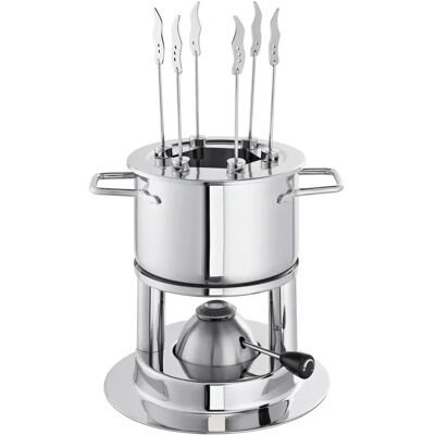Ensemble de Fondue Flamenco Chaude en Inox 16cm 2L Ensemble de Fondue Flamenco Chaude en Inox 16cm 2L