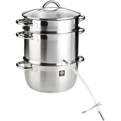 Juiceur en acier inoxydable Schulte-Ufer 26cm - Ensemble de vapeur multifonction Juiceur en acier inoxydable Schulte-Ufer 26cm - Ensemble de vapeur multifonction