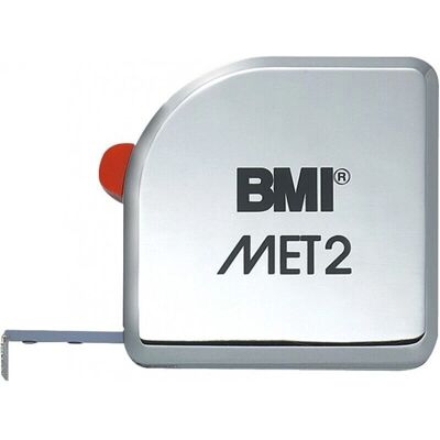 BMI 3m Biały kieszonkowy taśma miernicza - Taśma pomiarowa BMI 3m Biały kieszonkowy taśma miernicza - Taśma pomiarowa