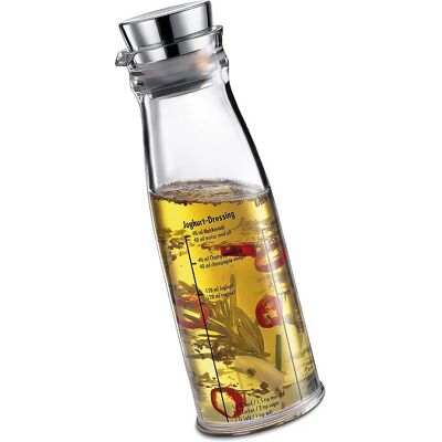 Küchenprofi 1310282800 Salatdressing-Shaker, Messbecher, Silber, Transparent Küchenprofi 1310282800 Salatdressing-Shaker, Messbecher, Silber, Transparent