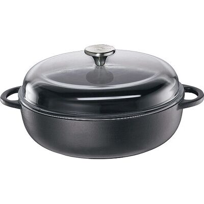Küchenprofi Marmite en fonte émaillée - 3,25L Noir Küchenprofi Marmite en fonte émaillée - 3,25L Noir