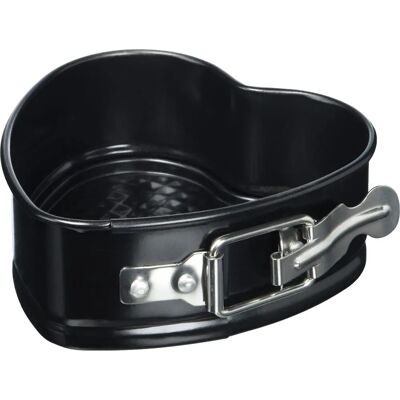 Forma de Assar Coração - 12cm Antiaderente com Fecho de mola Forma de Assar Coração - 12cm Antiaderente com Fecho de mola