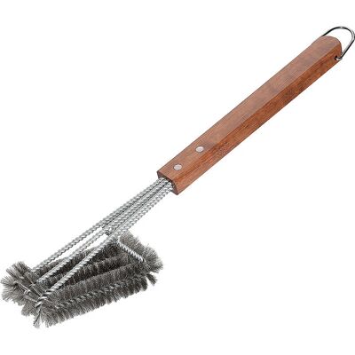 Küchenprofi 1066842803 Udendørs grilltilbehør børste - 3-hoved rustfrit stål træ Küchenprofi 1066842803 Udendørs grilltilbehør børste - 3-hoved rustfrit stål træ