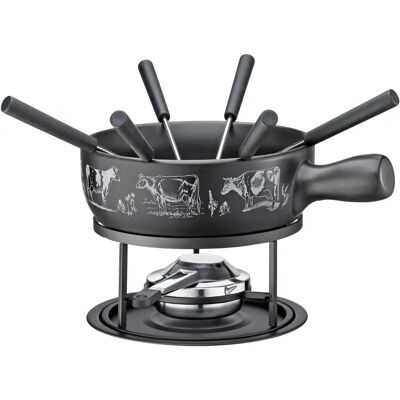 Küchenprofi St. Gallen Ostefondue-set - Keramikgryta, Svart, 1.8L Küchenprofi St. Gallen Ostefondue-set - Keramikgryta, Svart, 1.8L