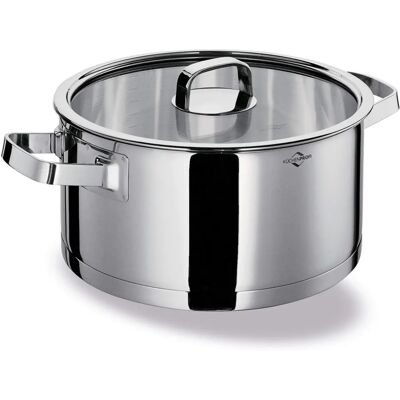 Küchenprofi San Remo 24cm Silver Cookware Pot - Cookware Pot Küchenprofi San Remo 24cm Silver Cookware Pot - Cookware Pot