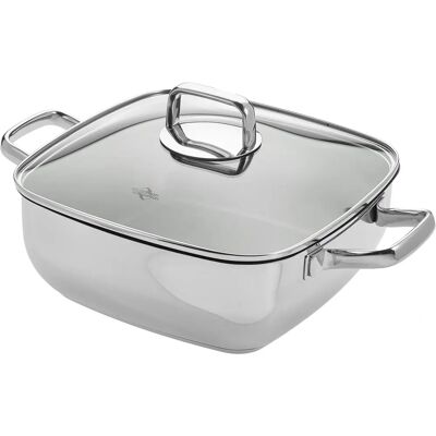 Poêle Gourmet quadratique Küchenprofi, Casserole + Poêle, Argent - Ensemble de cuisine Poêle Gourmet quadratique Küchenprofi, Casserole + Poêle, Argent - Ensemble de cuisine
