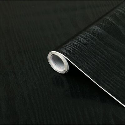 D-C-Fix Schwarz Holz Vinylfolie - Selbstklebend, repositionierbar - 90x210cm D-C-Fix Schwarz Holz Vinylfolie - Selbstklebend, repositionierbar - 90x210cm
