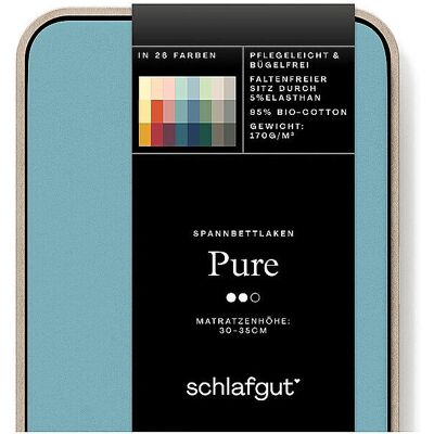 SCHLAFGUT PURE Bio-Baumwolle Spannbettlaken - Standardgröße SCHLAFGUT PURE Bio-Baumwolle Spannbettlaken - Standardgröße