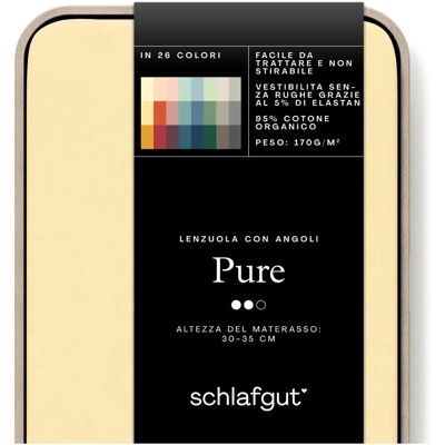 schlafgut PURE Bio-Baumwolle Elastisch Spannbettlaken - Bettlaken schlafgut PURE Bio-Baumwolle Elastisch Spannbettlaken - Bettlaken