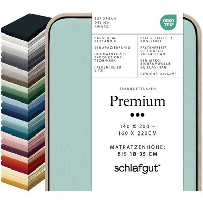 SCHLAFGUT Premium Bio-Baumwolle Spannbettlaken - 140-160cm x 200-220cm SCHLAFGUT Premium Bio-Baumwolle Spannbettlaken - 140-160cm x 200-220cm
