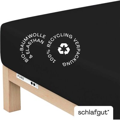 schlafgut Bio-Baumwolle Spannbettlaken - 90-100x190-220cm schlafgut Bio-Baumwolle Spannbettlaken - 90-100x190-220cm