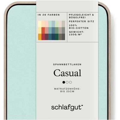 SCHLAFGUT Organic Bio-Baumwolle Jersey Spannbettlaken - Fitted Sheet SCHLAFGUT Organic Bio-Baumwolle Jersey Spannbettlaken - Fitted Sheet