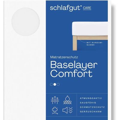 SCHLAFGUT Baselayer Matratzenschutz - Atmungsaktiver Baumwollbezug 140x200cm SCHLAFGUT Baselayer Matratzenschutz - Atmungsaktiver Baumwollbezug 140x200cm