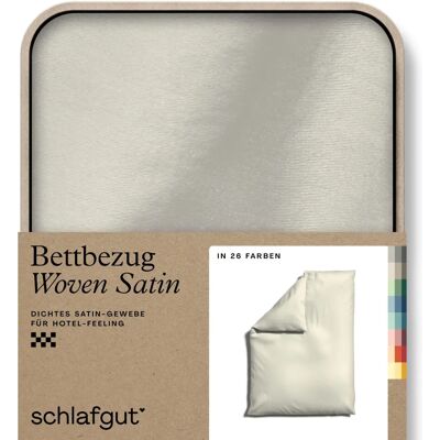 schlafgut Woven Satin Gelb Light Baumwollbettbezug - Bettbezug schlafgut Woven Satin Gelb Light Baumwollbettbezug - Bettbezug