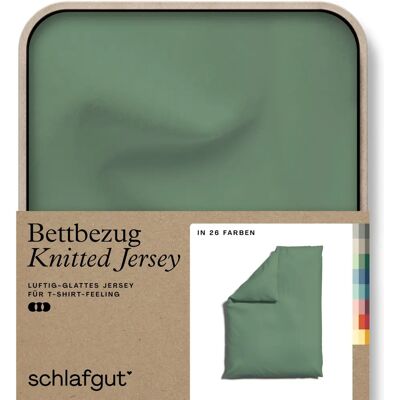 schlafgut Bio-Baumwolle Jersey Bettbezug - Grün schlafgut Bio-Baumwolle Jersey Bettbezug - Grün