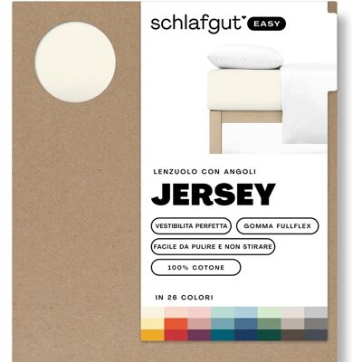 SCHLAFGUT Easy Baumwolle Spannbettlaken - 3 Farben - 140-160cm x 200cm - Spannlaken SCHLAFGUT Easy Baumwolle Spannbettlaken - 3 Farben - 140-160cm x 200cm - Spannlaken