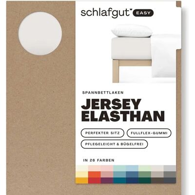SCHLAFGUT EASY Jersey Elasthan Spannbettlaken - 180-200x200-220 cm, beige SCHLAFGUT EASY Jersey Elasthan Spannbettlaken - 180-200x200-220 cm, beige