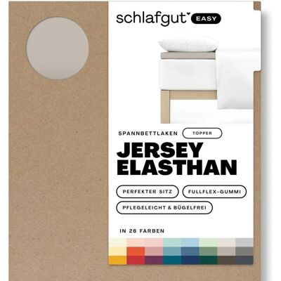 schlafgut EASY Jersey Elasthan Topper - Unifarbener Spannbettlaken, 140-160x200-220cm schlafgut EASY Jersey Elasthan Topper - Unifarbener Spannbettlaken, 140-160x200-220cm