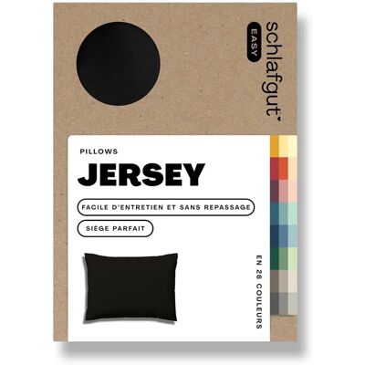 SCHLAFGUT EASY Jersey Schwarzer Kissenbezug - Kissenhülle SCHLAFGUT EASY Jersey Schwarzer Kissenbezug - Kissenhülle