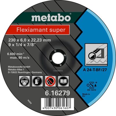 Metabo 616275000 Hochleistungs Diamantschleifscheibe - Stahl & Edelstahl Metabo 616275000 Hochleistungs Diamantschleifscheibe - Stahl & Edelstahl