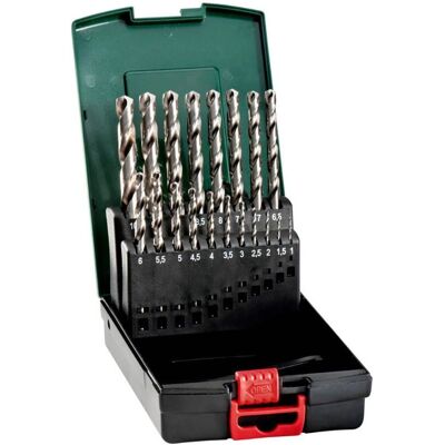 Metabo Modell 627097000 Hochwertiges HSS-G Bohrerset - 1-10mm Metabo Modell 627097000 Hochwertiges HSS-G Bohrerset - 1-10mm