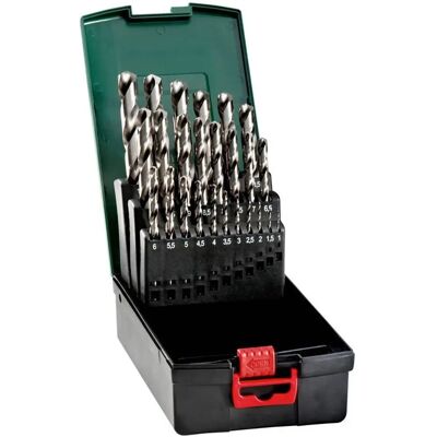 Metabo 25-tlg. HSS-G-Bohrerset - Präzisionsbohrer 1-13mm - Bohrer für Metall Metabo 25-tlg. HSS-G-Bohrerset - Präzisionsbohrer 1-13mm - Bohrer für Metall