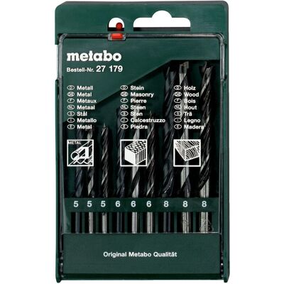 Metabo 627179000 Bohrerset – Hochleistung Metall, Holz, Mauerwerk Metabo 627179000 Bohrerset – Hochleistung Metall, Holz, Mauerwerk