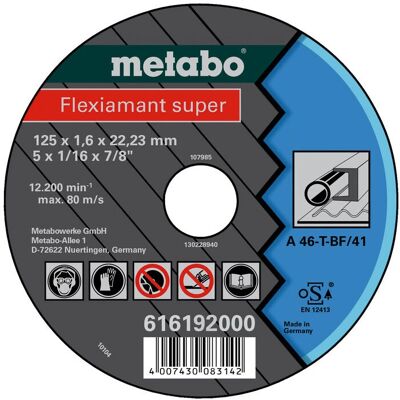 Metabo Modell 616192000 Winkelschleifer Trennscheibe - Profi-Metalltrennscheibe Metabo Modell 616192000 Winkelschleifer Trennscheibe - Profi-Metalltrennscheibe