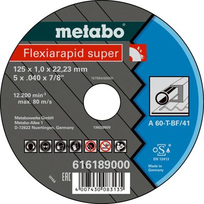 Metabo 616188000 Trennscheibe für Winkelschleifer Metabo 616188000 Trennscheibe für Winkelschleifer