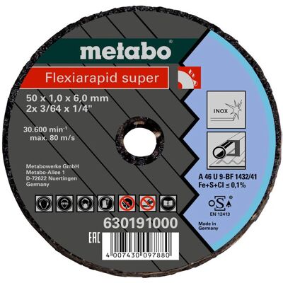 Metabo 630191000 vinkelslipstillbehör - Skivor Metabo 630191000 vinkelslipstillbehör - Skivor