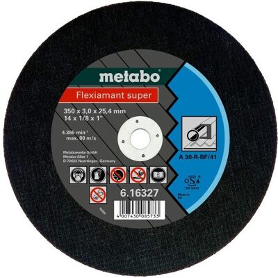 Metabo Stahl Trennscheibe - 350x3,0x25,4 - Profiqualität Metabo Stahl Trennscheibe - 350x3,0x25,4 - Profiqualität