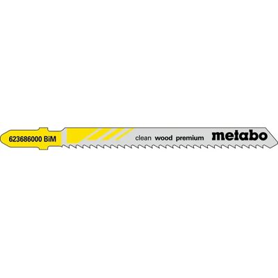 Metabo Modell 623686000 - 5 Sägeblätter für Stichsäge - Holz Metabo Modell 623686000 - 5 Sägeblätter für Stichsäge - Holz