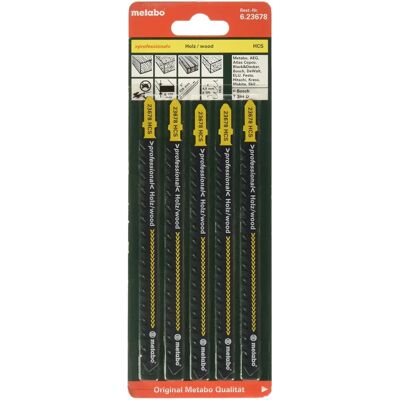 Metabo 623678000 - 126mm HCS Stichsägeblätter für Holz Metabo 623678000 - 126mm HCS Stichsägeblätter für Holz