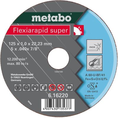 Metabo 616220000 Cirkelsågblad - 12,5 cm - För metall Metabo 616220000 Cirkelsågblad - 12,5 cm - För metall