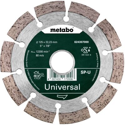 Metabones Metabo 624307000 Winkelschleifer Zubehör - 125mm Segmentierte Diamantscheibe Metabones Metabo 624307000 Winkelschleifer Zubehör - 125mm Segmentierte Diamantscheibe