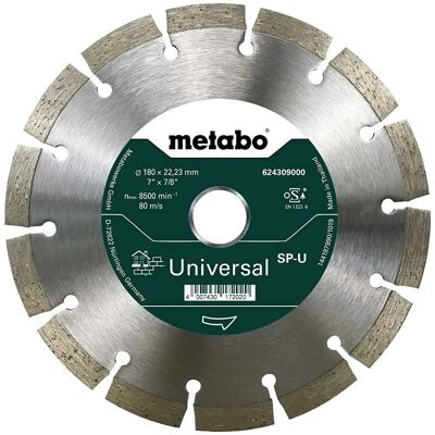 Metabo 624309000 Diamant-Trennscheibe - Universal 180mm Metabo 624309000 Diamant-Trennscheibe - Universal 180mm
