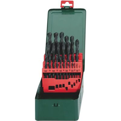 Metabo 25-delars HSS-R stålborrrset - För metall Metabo 25-delars HSS-R stålborrrset - För metall